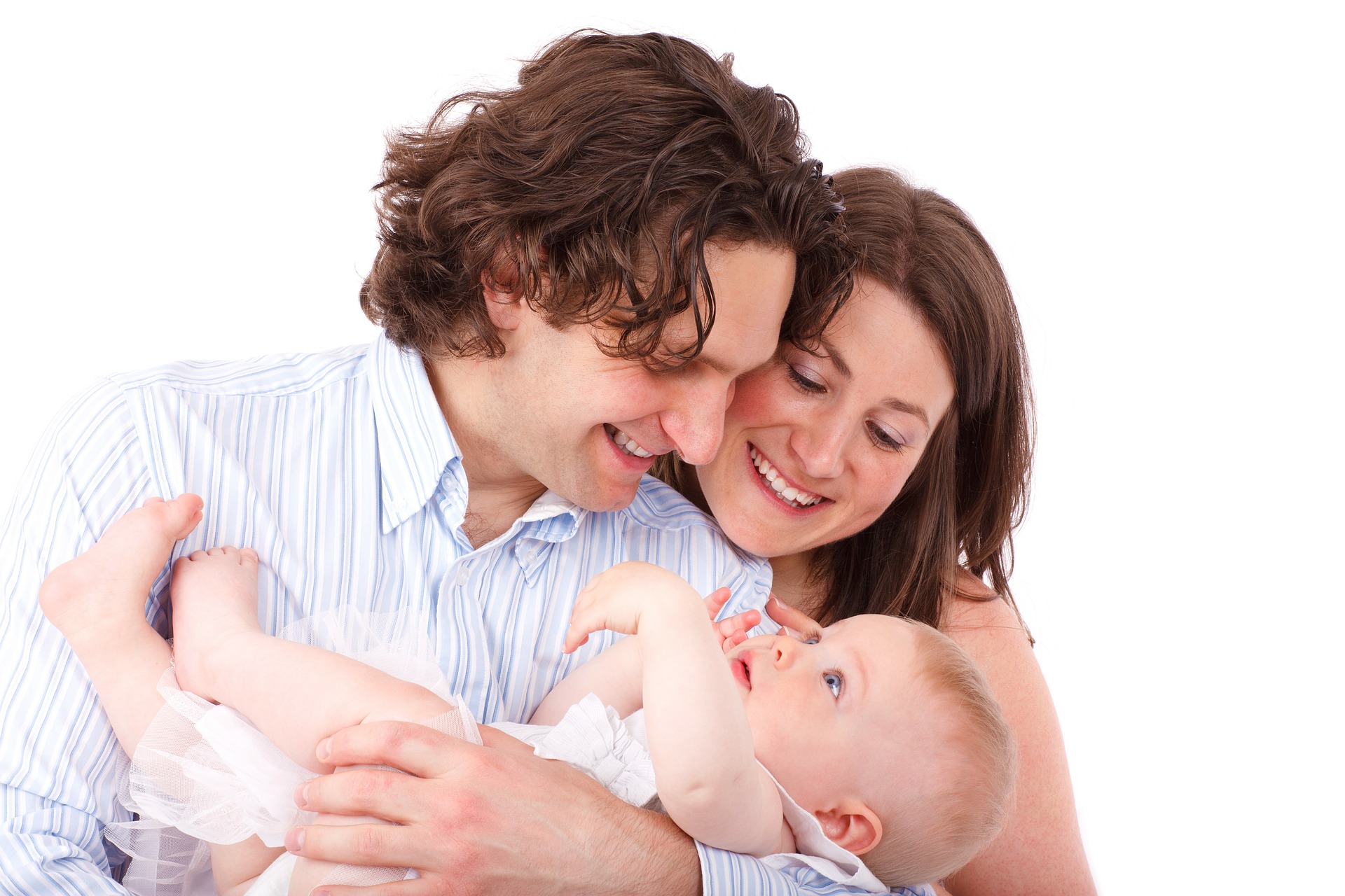 mother and father with their baby
